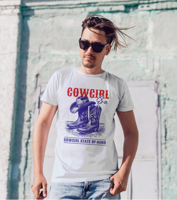 Cowgirl Era Cowgirl State Of Mind Vintage T-Shirt