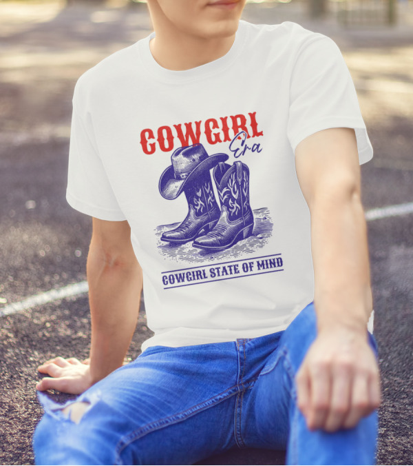 Cowgirl Era Cowgirl State Of Mind Vintage T-Shirt
