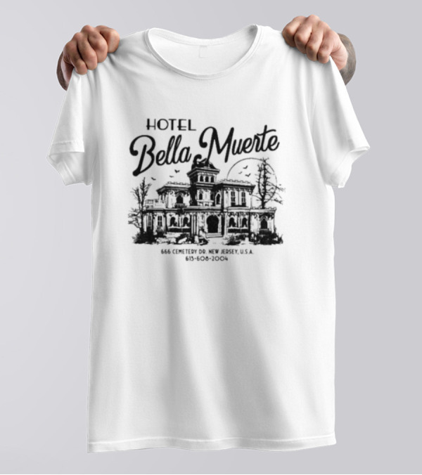 Kerin Cunningham Hotel Bella Muerte 666 Cemetery Dr New Jersey USA T-Shirt