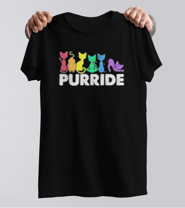 Purride Rainbow Cats Uju Anya Pride T-Shirt