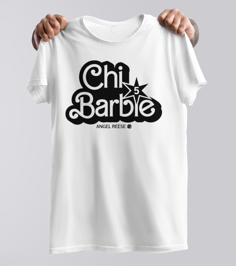 ChiBarbie Angel Reese Chicago Sky 5 Star T-Shirt