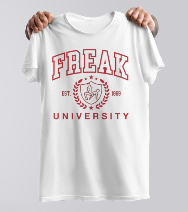 Freak University Est 1869 Centaur Crest Laurel Badge T-Shirt