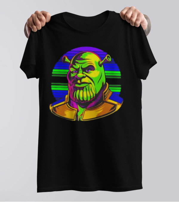 Shrek Thanos Fusion Shreknos Pop Art Crossover T-Shirt