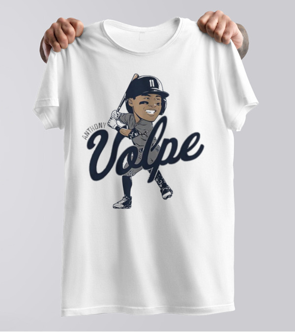 Anthony Volpe New York Yankees Caricature T-Shirt