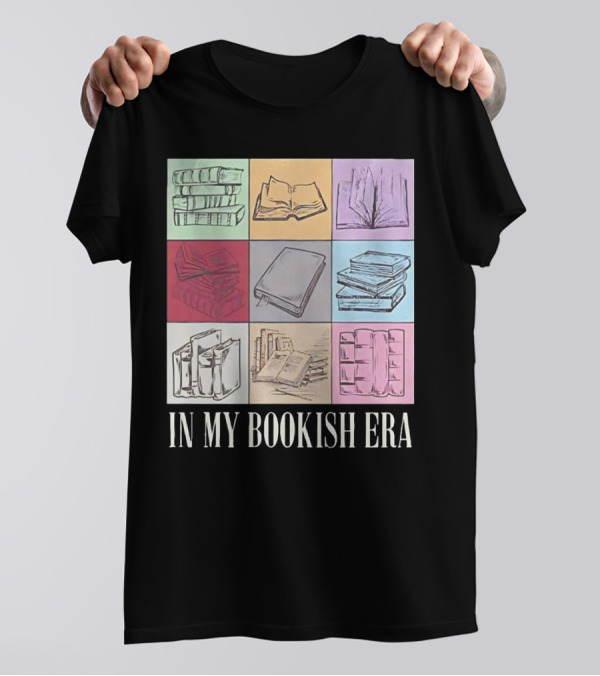 In My Bookish Era Reading Stack Aesthetic T-Shirt