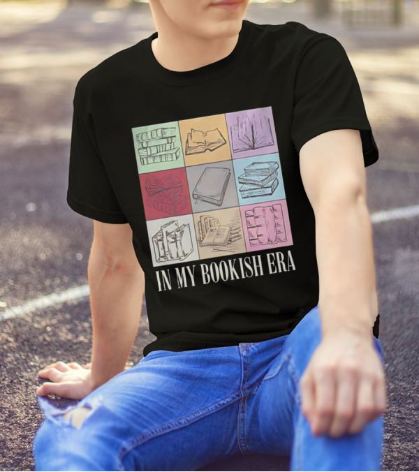 In My Bookish Era Reading Stack Aesthetic T-Shirt
