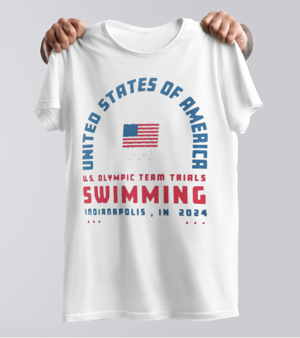 UNITED STATES OF AMERICA U.S. OLYMPIC TEAM TRIALS SWIMMING INDIANAPOLIS IN T-Shirt