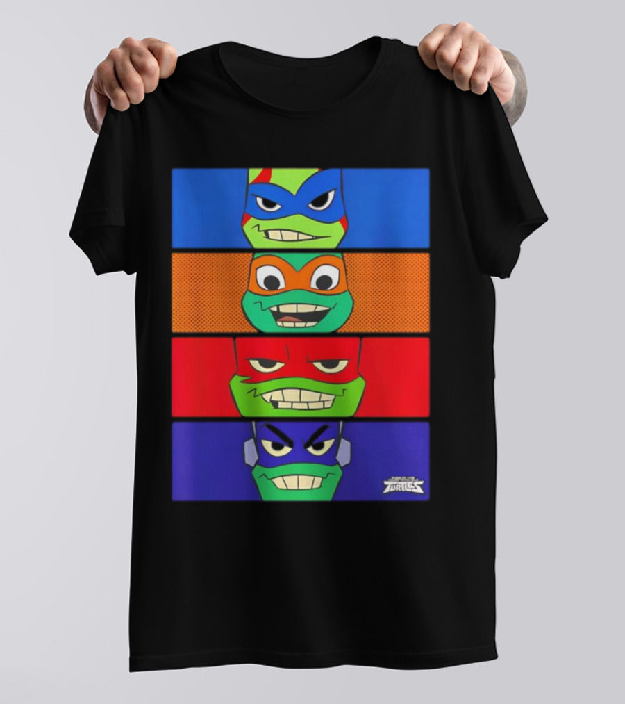Mademark X Teenage Mutant Ninja Turtles Rise Of The Teenage Mutant Ninja Turtles Sewer Squad Colorful Character Faces T-Shirt