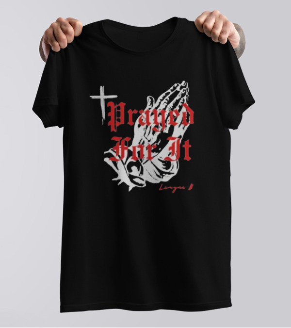 Jrue Holiday Prayed For It League 8 Cross And Praying Hands T-Shirt