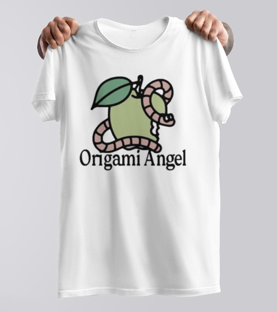 Origami Angel Apple Worm T-Shirt