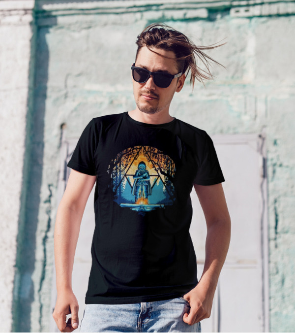 Zelda Triforce Sword Forest Twilight Adventure T-Shirt