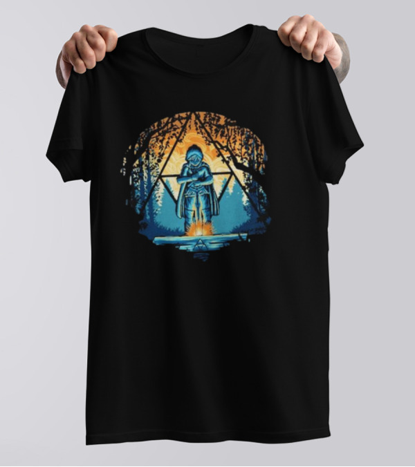 Zelda Triforce Sword Forest Twilight Adventure T-Shirt