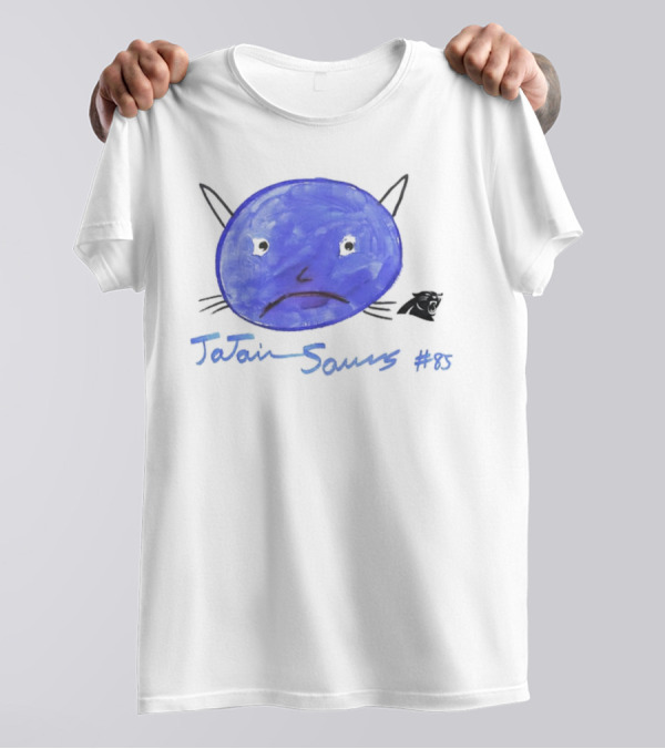 Rookies Paint Carolina Panthers Jajaun Saurs #85 T-Shirt