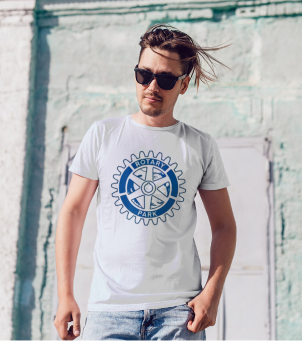 Rotary Park Blue Gear Emblem T-Shirt