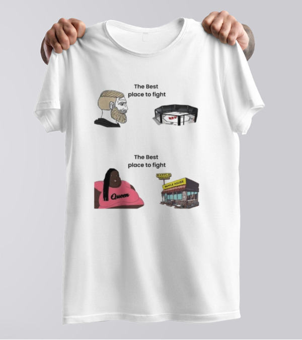 The Best Place To Fight Waffle House Queen Belt T-Shirt