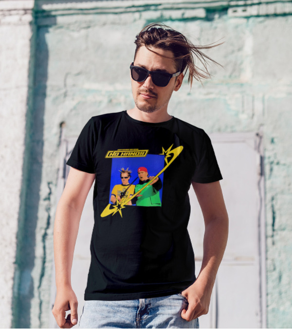 Joey Valence And Brae No Hands Retro Graphic Duo In Yellow And Green With Starburst T-Shirt