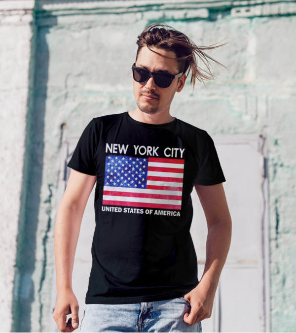 NEW YORK CITY UNITED STATES OF AMERICA FLAG T-Shirt