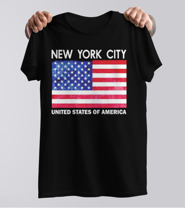 NEW YORK CITY UNITED STATES OF AMERICA FLAG T-Shirt
