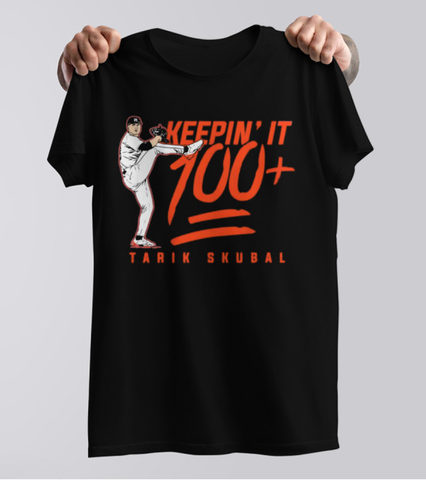 Tarik Skubal Keepin’ It 100+ Pitcher Pose T-Shirt