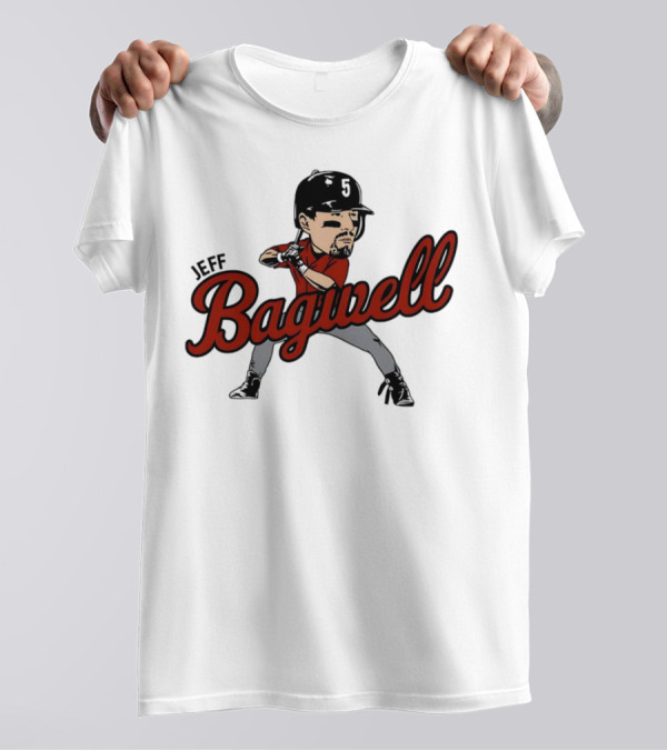 Jeff Bagwell Houston Astros Caricature Baseball T-Shirt