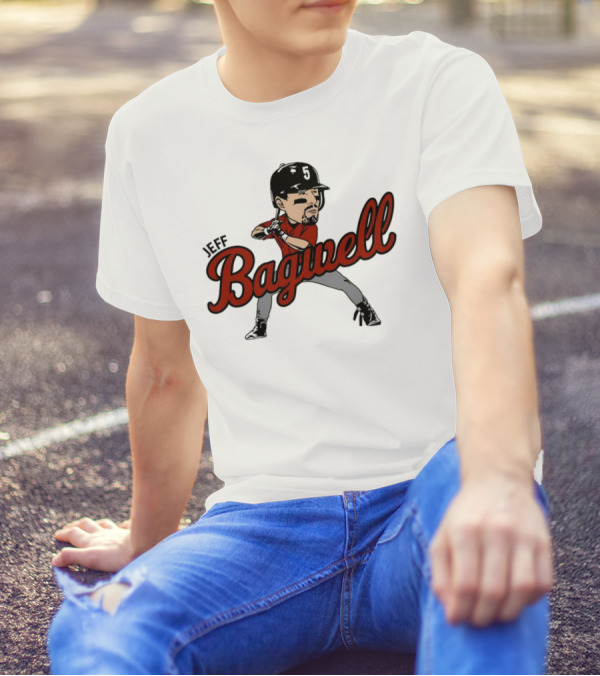 Jeff Bagwell Houston Astros Caricature Baseball T-Shirt