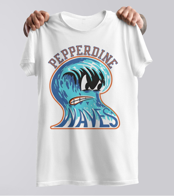 Pepperdine Waves Vintage Angry Wave T-Shirt