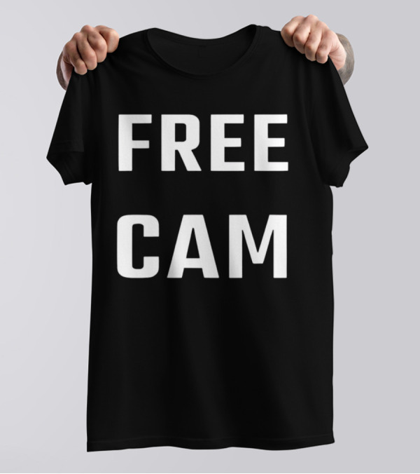 Free Cam Text T-Shirt