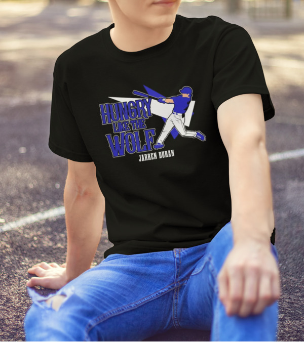 Jarren Duran Hungry Like The Wolf Boston Red Sox Baseball T-Shirt
