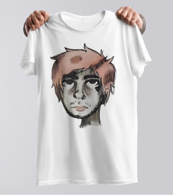 Lil Peep Teen Romance Anime Style Pink Hair T-Shirt