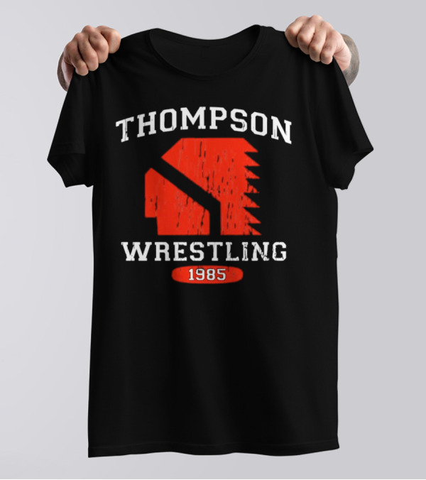 Thompson Wrestling 1985 Red Spartan T-Shirt
