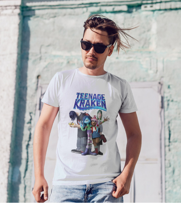 Teenage Kraken Animated Characters Ensemble T-Shirt