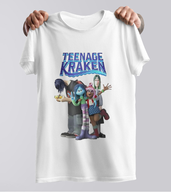 Teenage Kraken Animated Characters Ensemble T-Shirt