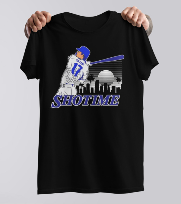 Ohtani 17 Shotime Skyline Baseball Player Dodgers Los Angeles T-Shirt