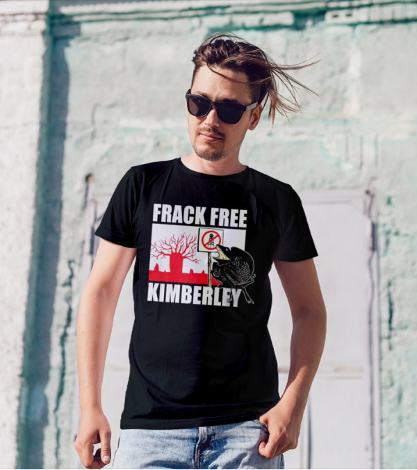 FRACK FREE KIMBERLEY LIZARD NO FRACKING SIGN RED BAOBAB TREE T-Shirt