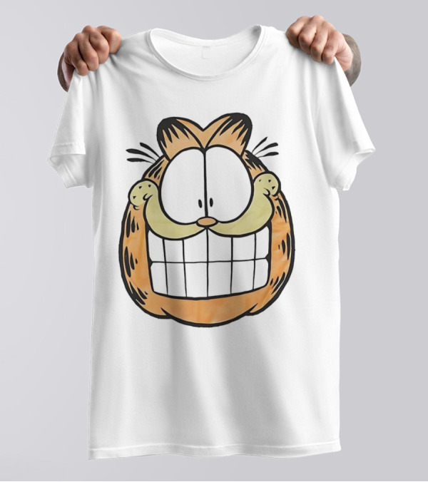 Garfield Big Face Classic Retro Comic Cat T-Shirt