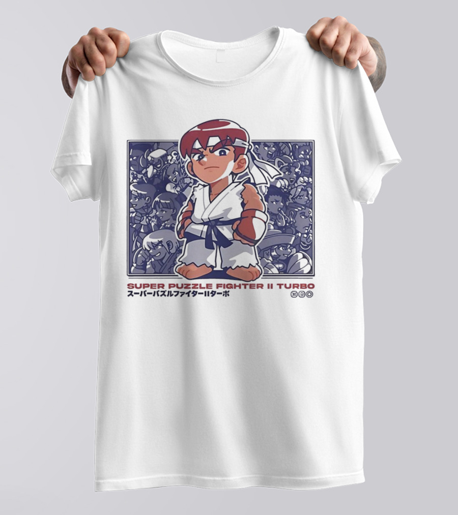 Super Puzzle Fighter II Turbo Character Lineup T-Shirt