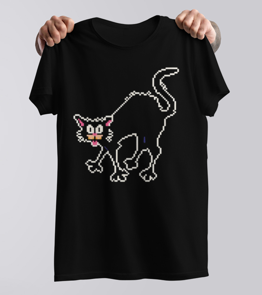 The Tom Ward Show Tom Cat 8 Bit Retro Pixel T-Shirt