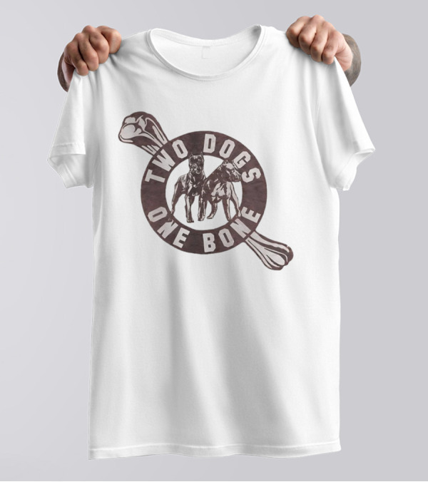Two Dogs One Bone Pittsburgh Football Rivalry Inspired T-Shirt