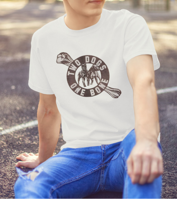 Two Dogs One Bone Pittsburgh Football Rivalry Inspired T-Shirt