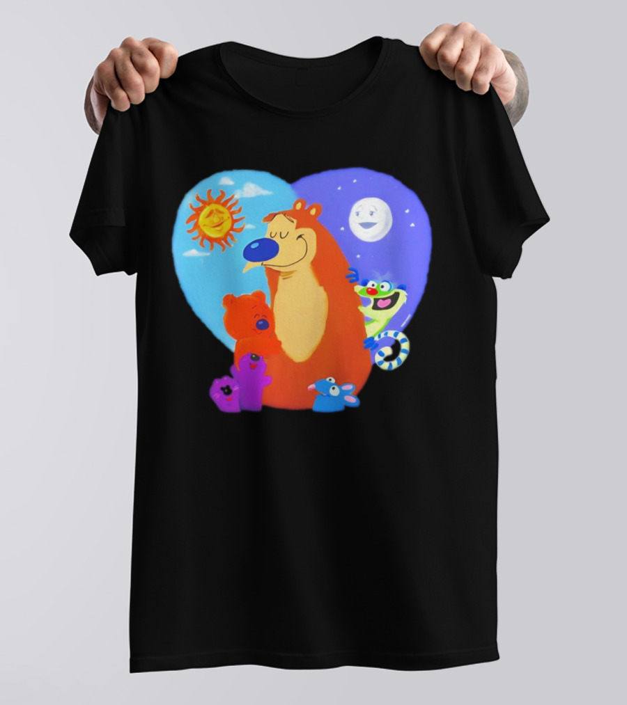 Bear In The Big Blue House Muppet History With Sun And Moon Characters T-Shirt