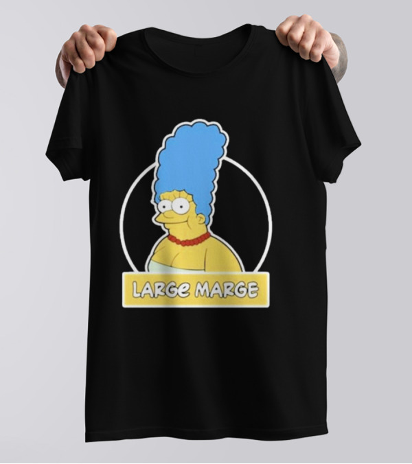 Justin Danger Nunley Large Marge Blue Hair Red Necklace Yellow Skin T-Shirt