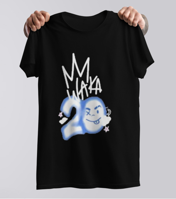 Waka Crew Waka 20 Birthday Bundle MM Style Cloud Star Emoji T-Shirt