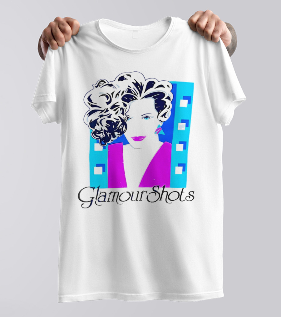 Retro 80s Glamour Shots Abstract T-Shirt