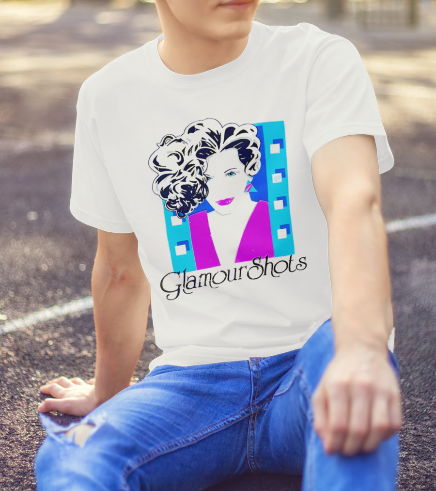 Retro 80s Glamour Shots Abstract T-Shirt