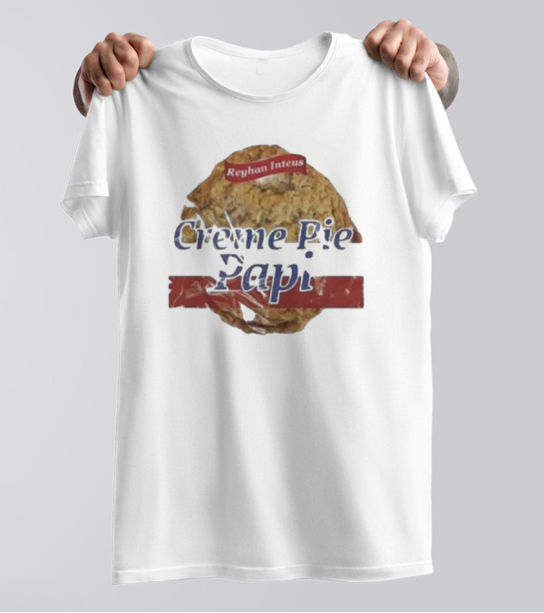 Reyhan Inteus Creme Pie Papi Cookie Motif T-Shirt