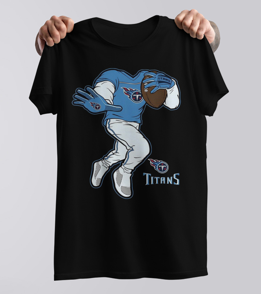 Tennessee Titans Stiff Arm Football Player T-Shirt