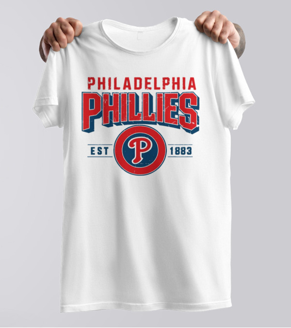 Philadelphia Phillies Est 1883 Vintage Logo P T-Shirt