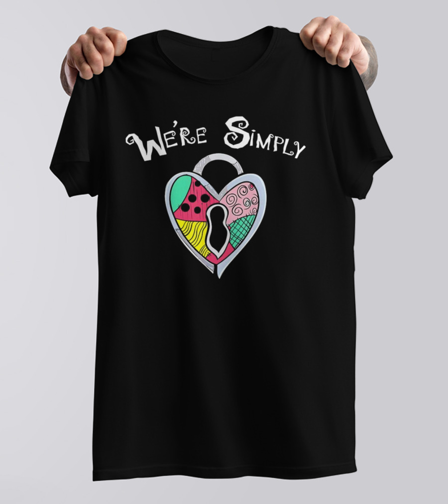 We're Simply Heart Lock Patchwork Quilt T-Shirt