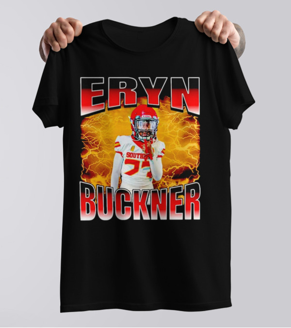 Eryn Buckner Southern Football Vintage Style With Lightning Background T-Shirt