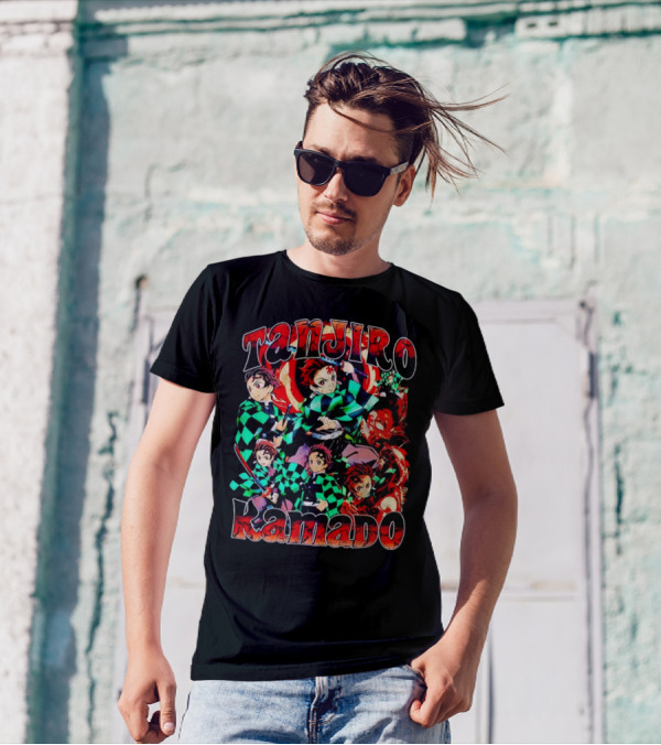 Tanjiro Kamado Vintage Anime Character Collection T-Shirt